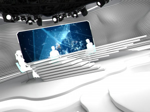 broadcast studio 23 3D Модель