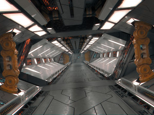 starship tunnel Modelo 3D