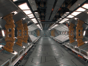 starship tunnel 3D 모델