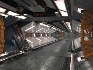 starship tunnel 3D 모델