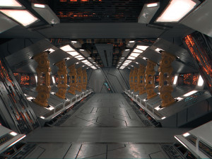 starship tunnel 3D 모델