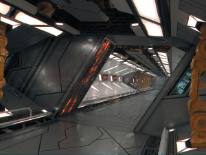 starship tunnel 3D 모델