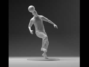Soccerer 03 Headkick 02 3D Baskı Modeli
