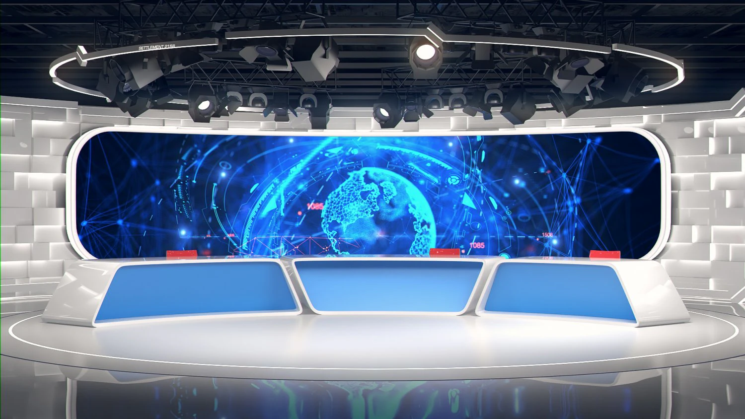 Studio virtuale27 Modello 3D .c4d .max .obj .3ds .fbx .stl .blend 