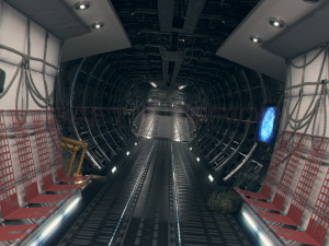 Cargo Freight Interior PBR 3D Model