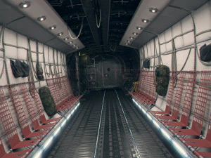 Carga Frete Interior PBR Modelo 3D