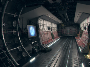 Cargo Freight Interior PBR 3D Model