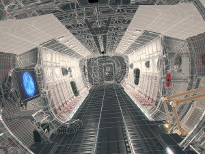 Cargo Freight Interior PBR 3D Model