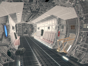 Cargo Freight Interior PBR 3D Model