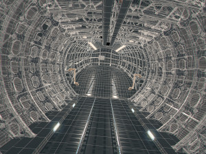 Cargo Freight Interior PBR 3D Model