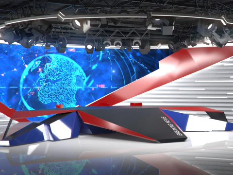 Broadcast Studio 28 3D Model