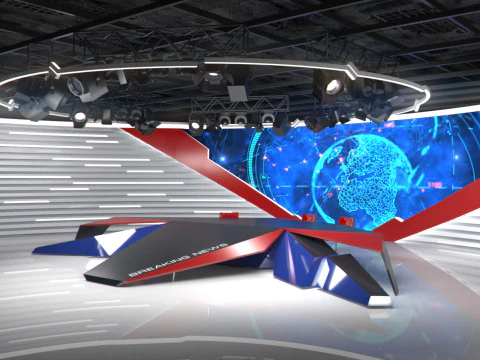 Broadcast Studio 28 3D Model