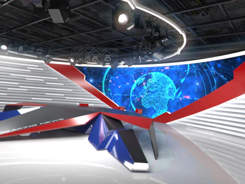 Broadcast Studio 28 3D Model