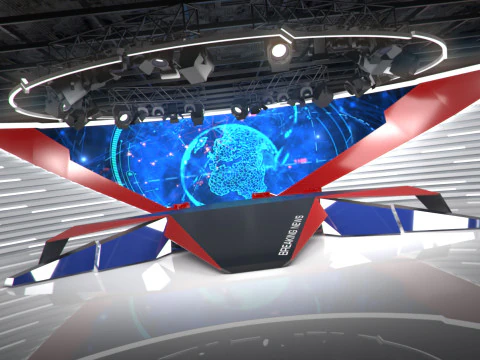 Broadcast Studio 28 3D Model