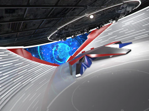 Broadcast Studio 28 3D Model