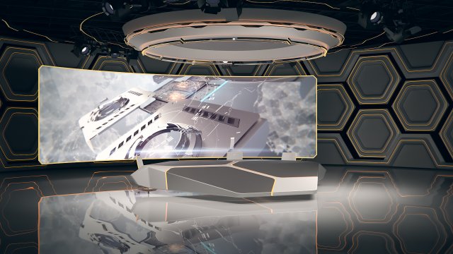 Broadcast Studio 32 3D Model .c4d .max .obj .3ds .fbx .stl .blend 