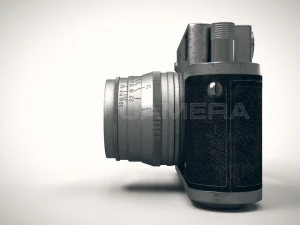 Retro Film Camera PBR 3D Model