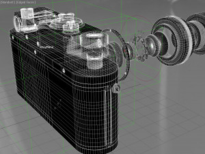 Retro Film Camera PBR Modelo 3D