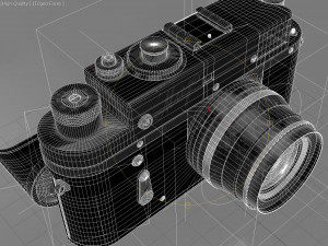 Retro Film Camera PBR Modelo 3D