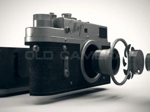 Retro Film Camera PBR 3D Model
