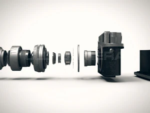 Retro Film Camera PBR 3D Model