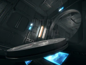 Blocco dell'astronave 01 Crossway Modello 3D