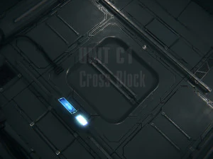 Blocco dell'astronave 01 Crossway Modello 3D