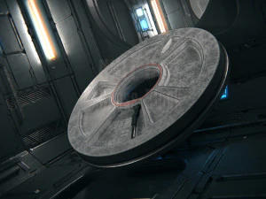 Blocco dell'astronave 01 Crossway Modello 3D