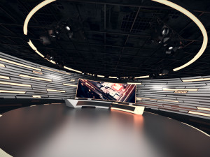 Broadcast studio 34 3D Модель