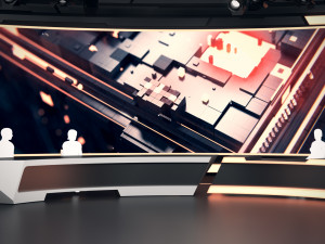 Broadcast studio 34 3D Модель