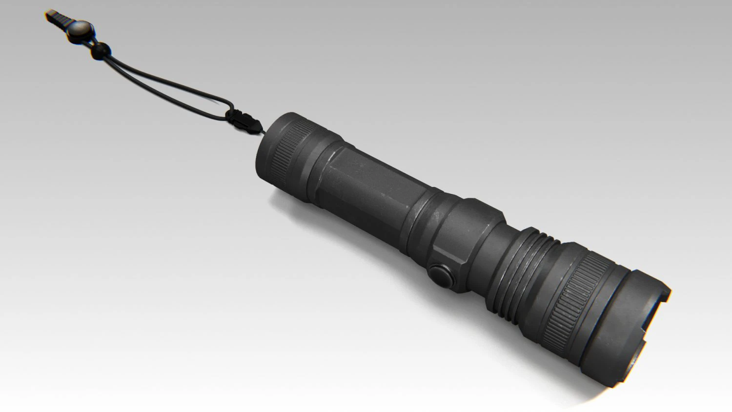 Flashlight 3D Model .c4d .max .obj .3ds .fbx .stl .blend 