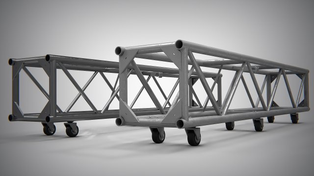 Truss Single Bar 20x20 inch PBR 3D-Modell .c4d .max .obj .3ds .fbx .stl .blend 