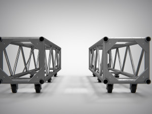Truss Single Bar 20x20 inch PBR 3D-Modell
