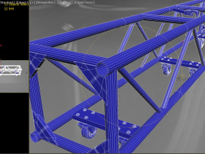 Truss Single Bar 20x20 inch PBR 3D-Modell
