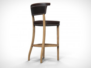 Angeles Barstool PBR Modèle 3D