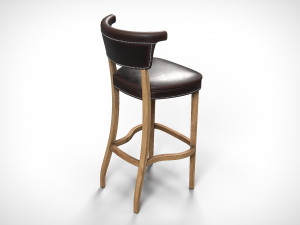 Angeles Barstool PBR Modèle 3D