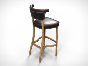 Angeles Barstool PBR 3D Model