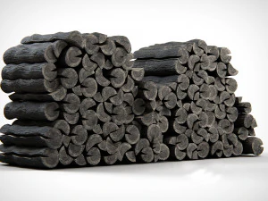 Stare drewno opałowe Model 3D