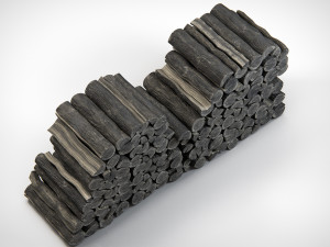 Aged firewoods 3D 模型