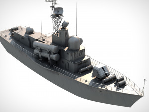 Missle Boat PBR Modelo 3D
