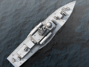 Missle Boat PBR Modelo 3D