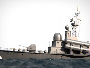 Missle Boat PBR Modelo 3D