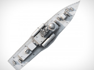 Missle Boat PBR Modelo 3D