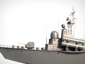 Missle Boat PBR Modelo 3D