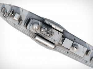 Missle Boat PBR Modelo 3D
