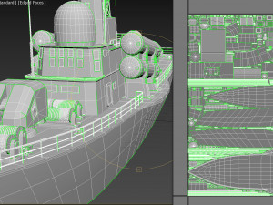Missle Boat PBR Modelo 3D