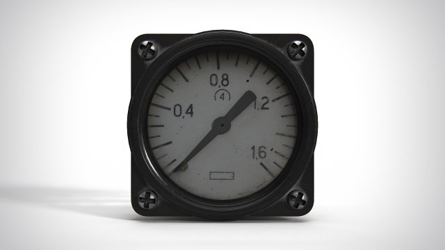 Analog Indicator PBR Modelo 3D .c4d .max .obj .3ds .fbx .stl .blend 