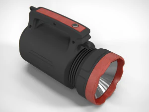 Flashlight 02 pbr 3D Model