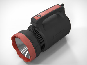Flashlight 02 pbr 3D Model