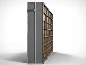 Archive Shelving PBR 3D Model
